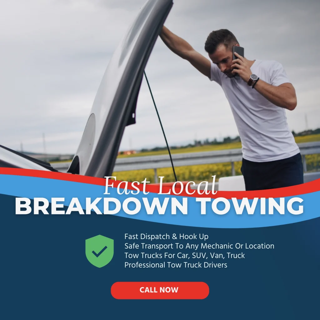 Breakdown Towing 4 Dark Blue And Gold Modern Car Towing Service Instagram Post 4